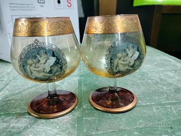 bicchieri vintage da cognac