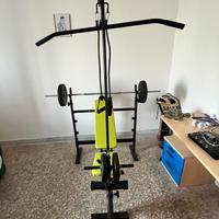 Panca Multifunzione Schienale Regolabile Gambe