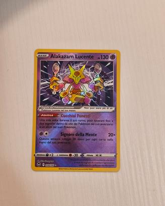 carta pokemon alakazam lucente 