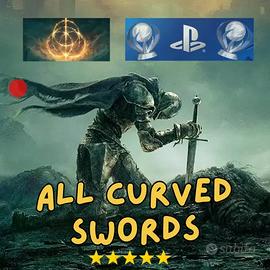18x ✅ SPADE Curve di ELDEN RING ⭐ +10 +25 - PS4-PS