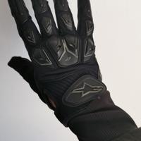 Guanti moto taglia S in pelle. 