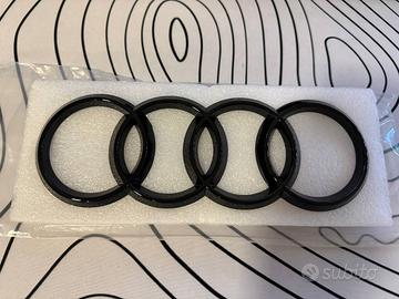 Logo Frontale Audi Nero Lucido