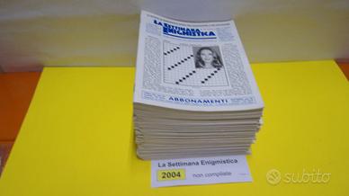 LA SETTIMANA ENIGMISTICA, anno 2004, NON compilati