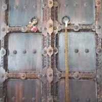 armadio etnico indiano in legna massello intagliat