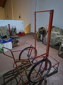 Carretto 2 ruote per raccolta frutta