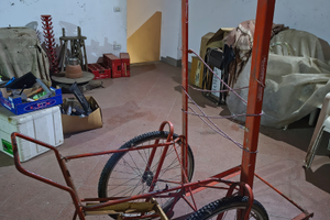 Carretto 2 ruote per raccolta frutta