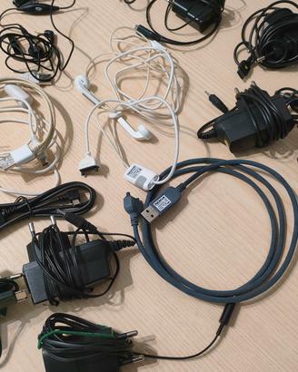 lotto caricabatterie telefoni, scatola nokia n90