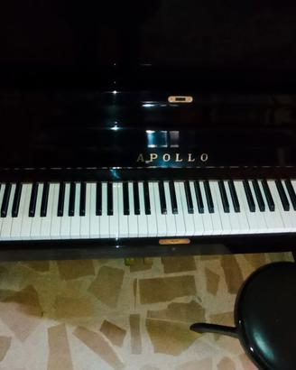 PIANOFORTE a parete nero lucido 