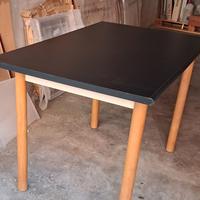 tavolo in legno con cassetto 1,20x75