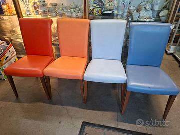 Set 4 sedie  colorate FRAU