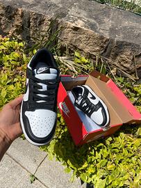 Nike Dunk Low Bianco Nero Panna Sneakers EU42