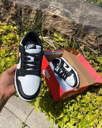 Nike Dunk Low Bianco Nero Panna Sneakers EU42