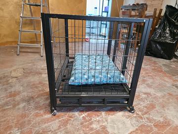 Gabbia per cani con ruote