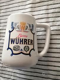6 boccali di birra "beer wuhrer originali"
