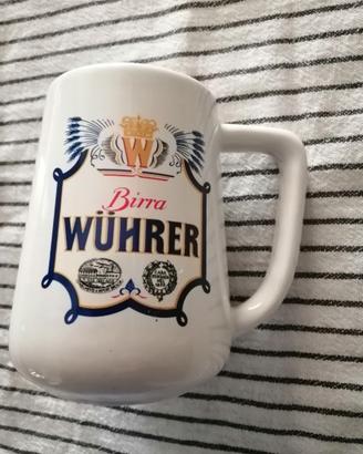 6 boccali di birra "beer wuhrer originali"