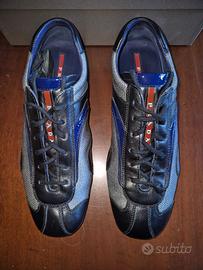 Scarpe Prada Montecarlo tg 43,5 nero-argento-blu
