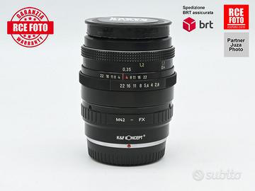 Carl Zeiss Jena DDR Tessar 50 F2.8 M42 + Adattator