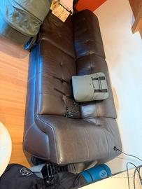 Divano in pelle naturale