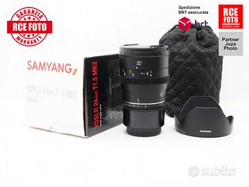 Samyang VDSLR 24 T/1.5 MK2 RF Cine lens (Canon)