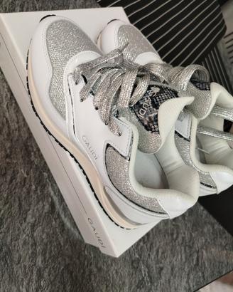 Sneaker Gaudì Argento e Bianche - Misura 36
