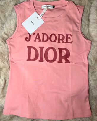 Canotta Top "J'Adore Dior" rosa
