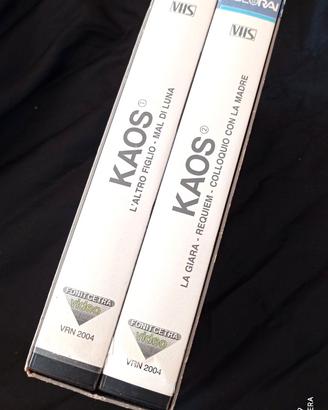 Cofanetto video RAI box film Kaos 1 e 2 Vhs