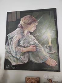 ritratto olio su tela Lello Ruggiero 