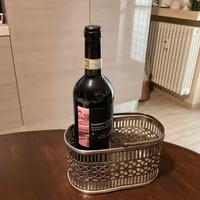 Portabottiglie in argento indiano