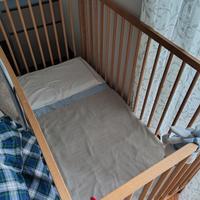 Lettino con sponde legno