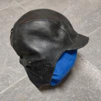 Casco vintage in pelle retrò auto e moto