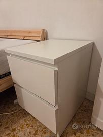 Comodino Malm Ikea 2 cassetti