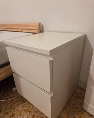 Comodino Malm Ikea 2 cassetti
