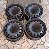 4 - CERCHI IN LAMIERA FIAT 6,5X16 5X110 ET40 CB 65