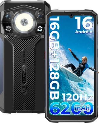 HOTWAV Cyber 17 Rugged Smartphone Android 16- NERO