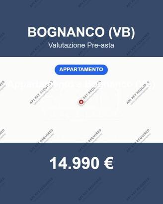 Immobile in asta di 105 m² con box auto a Bognanco
