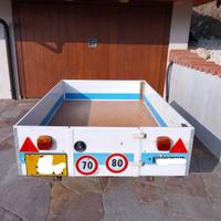 Carrello traino con targa e libretto