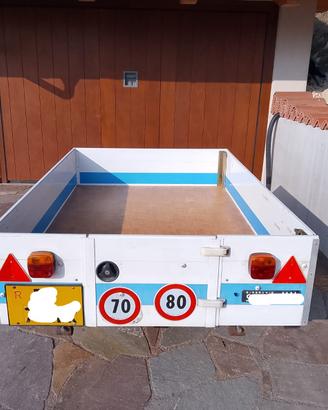 Carrello traino con targa e libretto