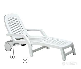 Lettino prendisole Nardi mod. Vulcano