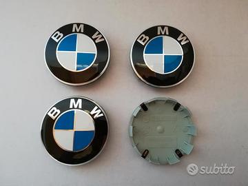 Set 4 coprimozzo originali BMW 1 2 3 4 5 X1 X3 X5