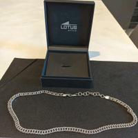 Collana in acciaio inox anallergico 55cm Lotus