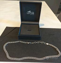 Collana in acciaio inox anallergico 55cm Lotus
