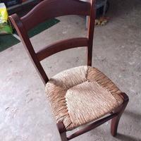 sedie in legno con cuscino