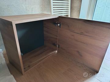 PENSILE BAGNO 55 x h50 con anta reversibile _ legn