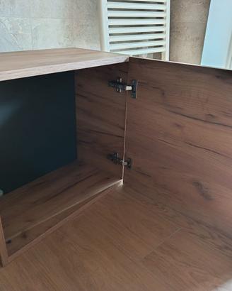 PENSILE BAGNO 55 x h50 con anta reversibile _ legn