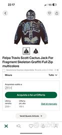 Felpa Travis Scott Cactus Jack full zip