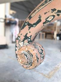 Consolle da parete stile barocco decappata