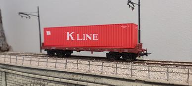 Os.Kar 4031.1 carro Rhmms con container 40'  H0