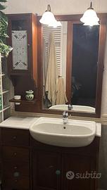 Mobile bagno arte povera + applique +lampadario