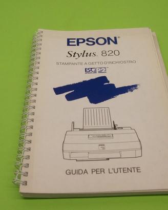 Manuale stampante Epson Stylus 820, usato,