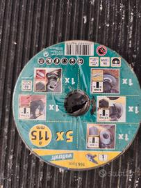 Set dischi per smerigliatrice 115mm Wolfcraft